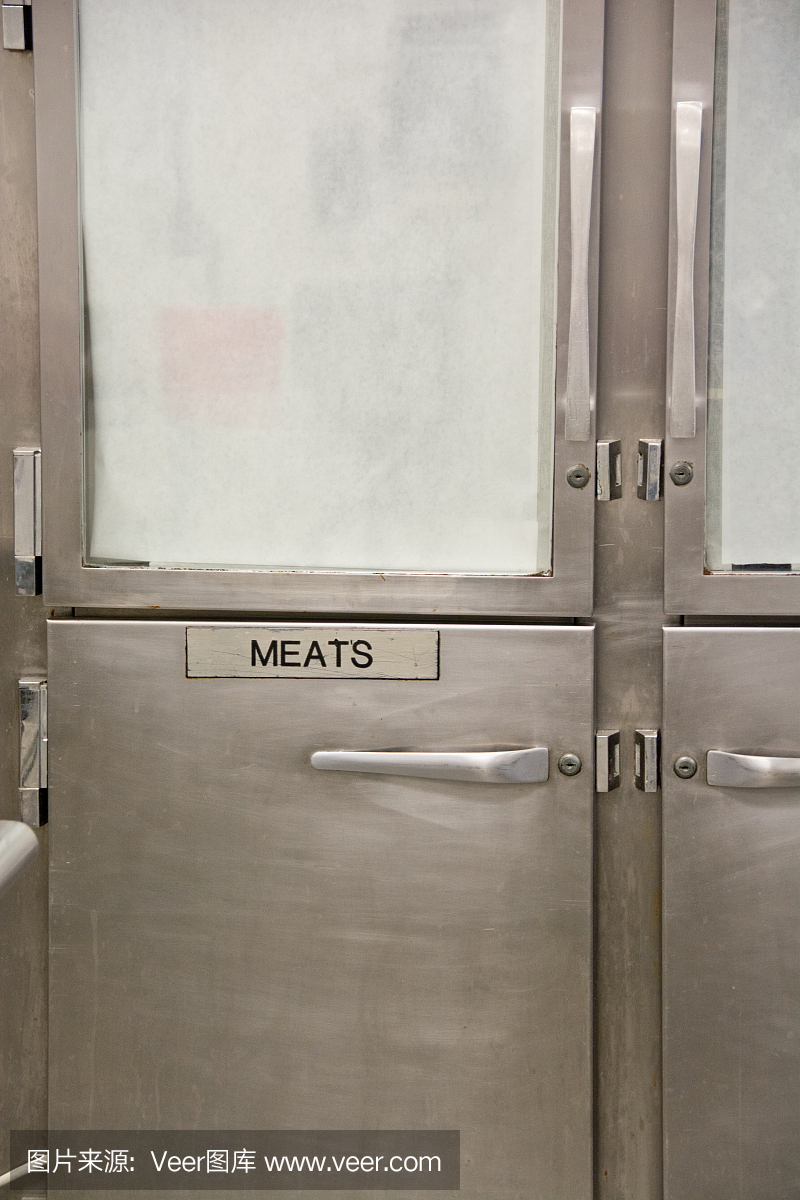 商用厨房肉类冷藏箱的门